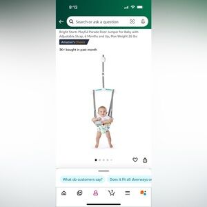 Door jumper for baby